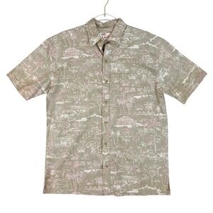 Kahala Mens Aloha Shirt Size S Button Down Short Sleeve Hawaiian Print Made USA